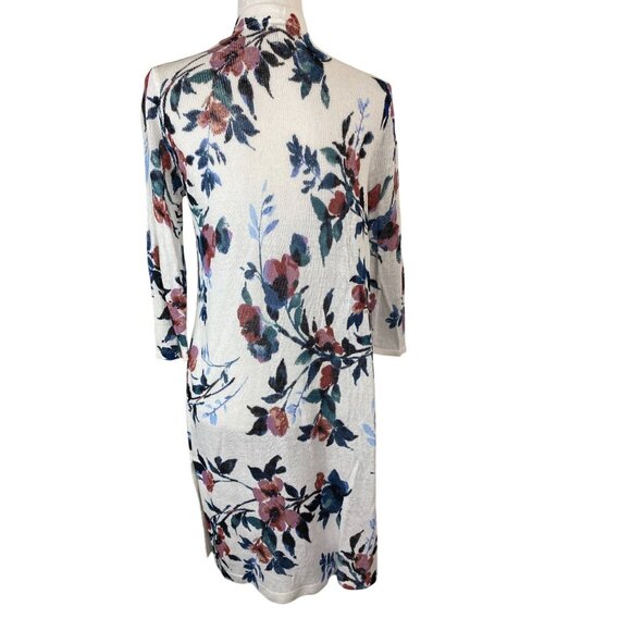 J. Jill Floral Open Front Linen Blend Cardigan Women Size Small Lightweight - Picture 15 of 16